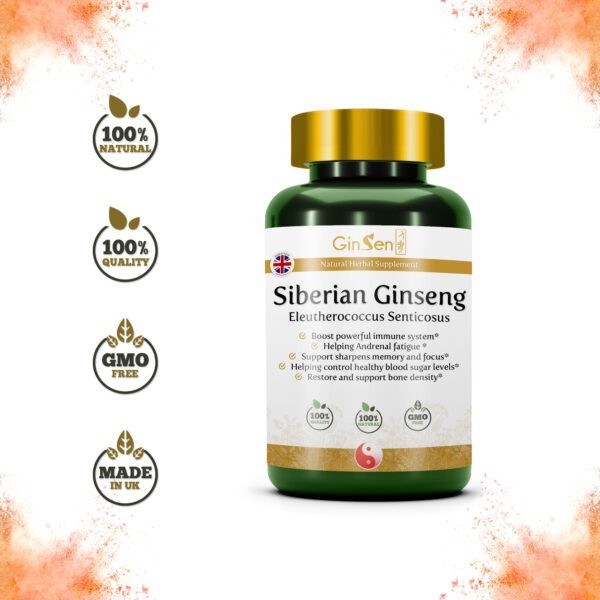 Siberian Ginseng Supplements Eleutherococcus Senticosus by GinSen